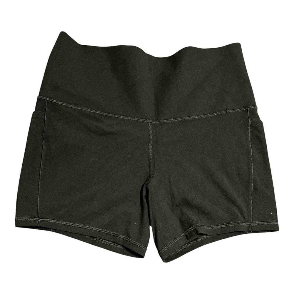 Athleta Shorts Womens 1X Black Salutation Stash Pocket II 5" High Rise Athletic